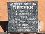 DREYER Aletta Sophia 1912-2001