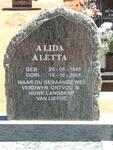 MAASZ Alida Aletta 1945-2001