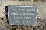 BARLOW Adriana M. 1879-1921
