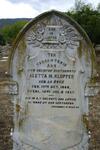 KLOPPER Aletta M. nee LE ROUX 1868-1927