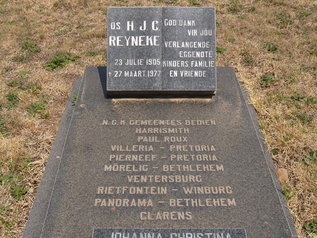 REYNEKE H.J.C. 1905-1977