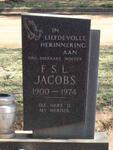 JACOBS F.S.L. 1900-1974