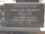 SCHLEBUSCH Christiaan Lodewicus 1909-1977 & Johanna Helena Gertruida Dorothea 1917-1983