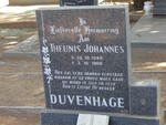 DUVENHAGE Theunis Johannes 1948-1980