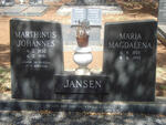 JANSEN Marthinus Johannes1920-1981 & Maria Magdalena 1925-1995