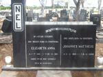 NEL Johannes Mattheus 1905-2005 & Elizabeth Anna 1912-1981