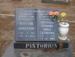 PISTORIUS Albertus Christiaan 1911-1984 & Gertruida Susanna Maria Catharina 1915-2003
