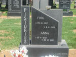 PISTORIUS Frik 1927-1999 & Anna 1932-2007