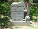 ROSS Willie 1918-1994 & Hettie 1920-2004