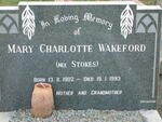 WAKEFORD Mary Charlotte nee STOKES 1902-1993