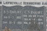 RADLOFF A.S. 1883-1960 & E.N. VAN DER VYVER 1884-1979