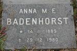 BADENHORST Anna M.E. 1889-1980