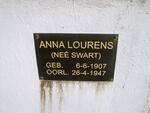 LOURENS Anna nee SWART 1907-1947