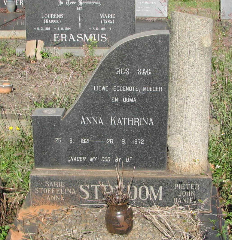 STRYDOM Anna Kathrina 1921-1972