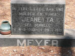 MEYER Jeanetta nee SCHNELL 1903-1971