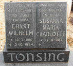 TÖNSING Ernst Wilhelm 1915-1984 & Susanna Maria Charlotte 1917-