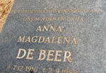 BEER Anna Magdalena, de 1916-1988