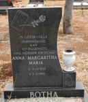 BOTHA Anna Margaritha Maria 1933-1990