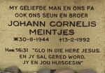 MEINTJES Johann Cornelis 1944-1992