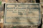 PEACOCK Mary Katharine  -1935