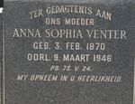VENTER Anna Sophia 1870-1946