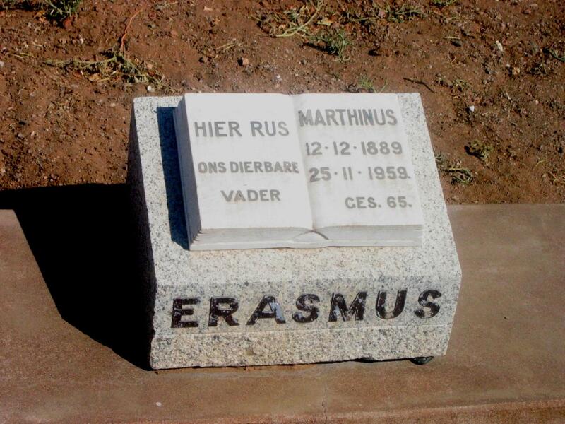 ERASMUS Marthinus 1889-1959