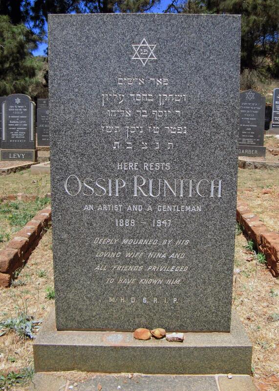 RUNITCH Ossip 1889-1947