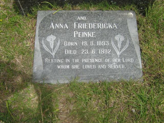 PEINKE Anna Friedericka 1893-1982