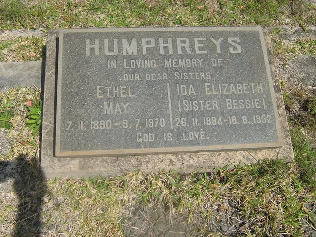 HUMPHREYS Ethel May 1890-1970 :: Ida Elizabeth 1894-1952