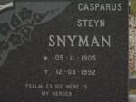 SNYMAN Casparus Steyn 1905-1992 & Maria Cornelia TALJAARD 1911-1991 