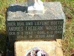 WALDECK Andries Frederik 1940-1940