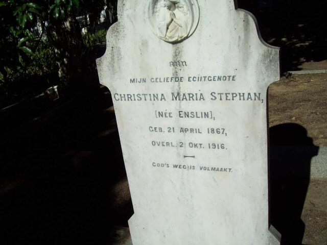 STEPHAN Christina Maria nee ENSLIN 1867-1916