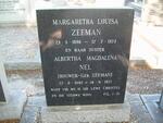 ZEEMAN Margartha Louisa 1886-1973 :: NEL Albertha Magdalena nee BOUWER born ZEEMAN 1892-1977