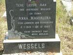 WESSELS Anna Magdalena nee JANSEN VAN RENSBURG 1910-1968
