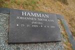 HAMMAN Johannes Nicolaas 1929-2001