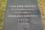 HOVEN Hermanus Johannes, van der 1920-2005