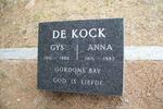 KOCK Gÿs, de 1910-1986 & Anna 1915-1993