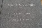 TOIT Zenobia, du 1924-2000