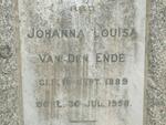 ENDE Johanna Louisa, van den 1889-1958