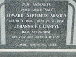 ARNOLD Edward Septimus 1906-1954 & Johanna F.C. SETZKORN 1907-2001