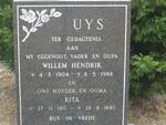 UYS Willem Hendrik 1904-1988 & Rita 1911-1993
