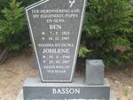BASSON Ben 1923-1987 & Johlene 1946-2007