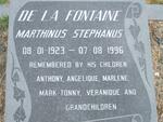 FONTAINE Marthinus Stephanus, de la 1923-1996