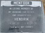 MENTOOR Hendrik 1933-1995