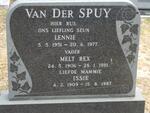 SPUY Melt Rex, van der 1906-1981 & Issie 1909-1987 :: VAN DER SPUY Lennie 1951-1977