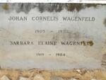 WAGENFELD Johan Cornelis 1905-1970 & Barbara Elaine 1919-1984