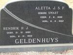 GELDENHUYS Hendrik H.J. 1890-1952 & Aletta J.S.P. 1888-1962
