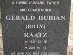 RAATZ Gerald Rubian 1929-1913