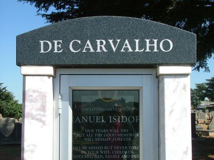 CARVALHO Manuel Isidoro, de 1926-2006