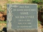 VYVER Sakkie, van der 1937-1960